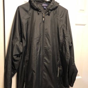 cold storage men's black full zip Hoodie jacket Size Large